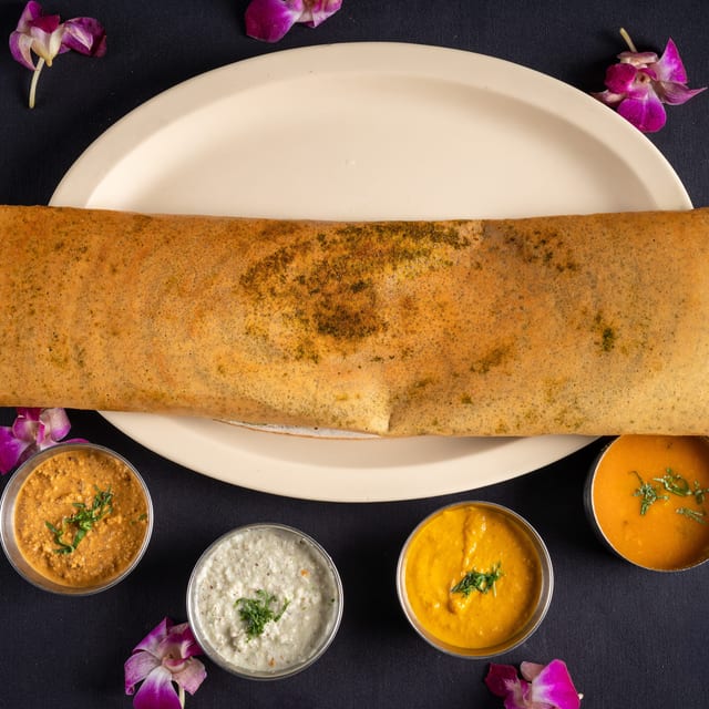 Palak Cheese Sada Dosa.