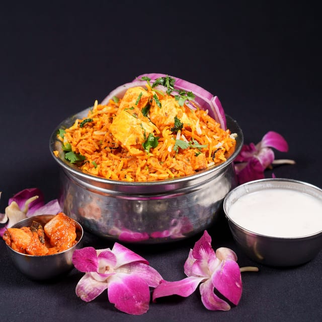 Paneer Biryani.
