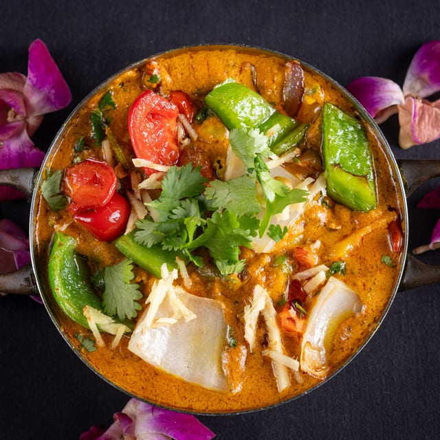 Kadai Vegetables Curry.